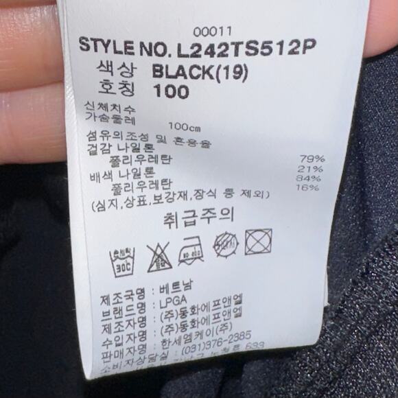 LPGA Black Sponsored Golf Short Sleeve Layered Top Size Medium - Picture 10 of 16